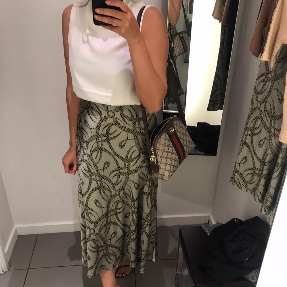 H&M x Richard Allen Satin Skirt sz 2 - Picture 1 of 7